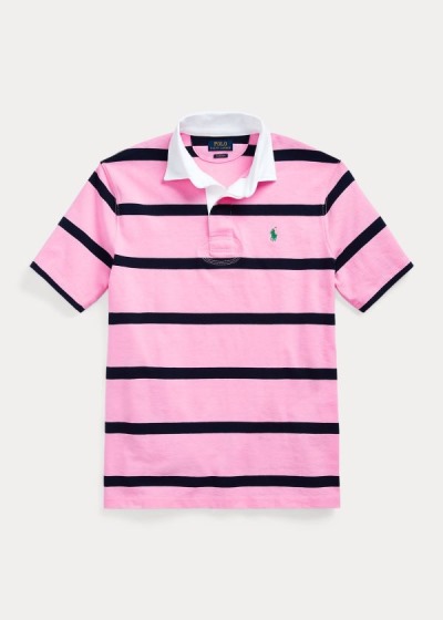 Camisa Polo Polo Ralph Lauren Hombre Rosas / Azul Marino - The Iconic Rugby - HUZFM3917